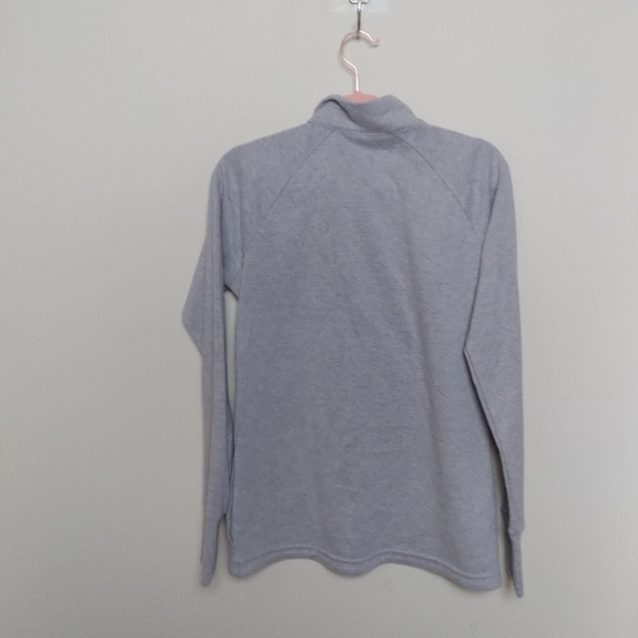 Kyodan Neutral Gray Cozy Karma Asymmetrical Hem Pullover Sweatshirt Size Small - Picture 2 of 9